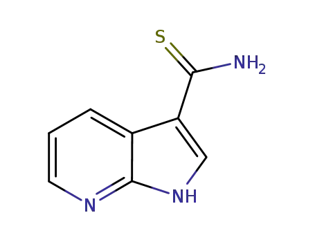Molecular Structure of 868387-55-7 (1H-pyrrolo[2,3-b]pyridin-3-carbothioc acid amide)
