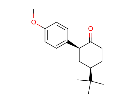 (+/-)-(2R,4S)-4-tert-butyl-2-(4'-methoxyphenyl)cyclohexanone