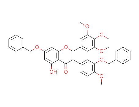 3-(3''-benzyloxy-4''-methoxyphenyl)tricetin 7-benzyl-3',4',5'-trimethyl ether