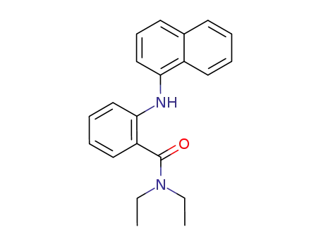 Molecular Structure of 207802-70-8 (Benzamide, N,N-diethyl-2-(1-naphthalenylamino)-)