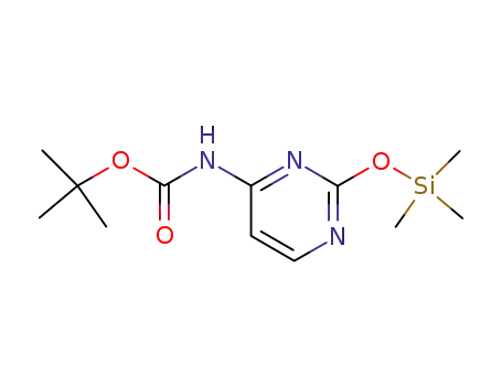 Molecular Structure of 528584-48-7 (2-(trimethylsilyl)-N<sup>4</sup>-Boc-cytosine)