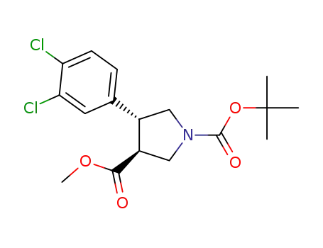 (3S,4R)-1-tert-butyl 3-methyl 4-(3,4-dichlorophenyl)pyrrolidine-1,3-dicarboxylate