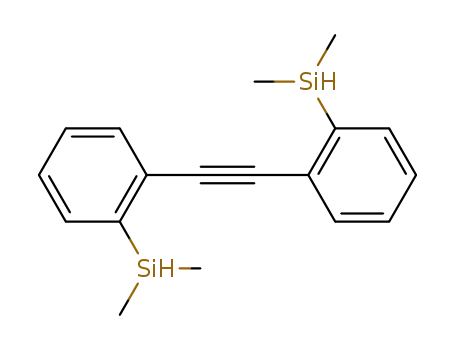 Molecular Structure of 625389-84-6 (Silane, (1,2-ethynediyldi-2,1-phenylene)bis[dimethyl-)