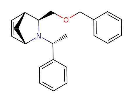 3-benzyloxymethyl-2-(1-phenyl-ethyl)-2-aza-bicyclo[2.2.1]hept-5-ene