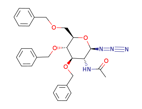 2-Acetamido-3,4,6-tri-O-benzyl-2-deoxy-β-D-glucopyranosyl azide