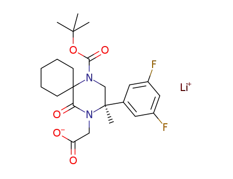 lithium [(3R)-1-(tert-butoxycarbonyl)-3-(3,5-difluorophenyl)-3-methyl-5-oxo-1,4-diazaspiro[5.5]undec-4-yl]acetate