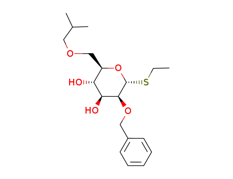(2R,3S,4S,5S,6R)-5-Benzyloxy-6-ethylsulfanyl-2-isobutoxymethyl-tetrahydro-pyran-3,4-diol