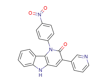 2H-Pyrido[3,2-b]indol-2-one,
1,5-dihydro-1-(4-nitrophenyl)-3-(3-pyridinyl)-