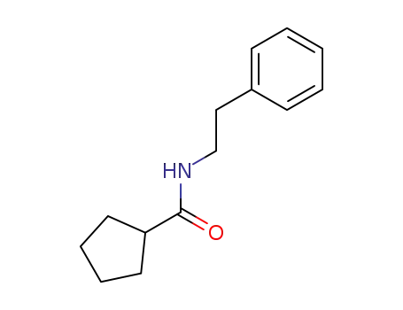 Molecular Structure of 544663-39-0 (N-(2-phenylethyl)cyclopentanecarboxamide)