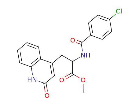 methyl 2-(4-chlorobenzoylamino)-3-(2-oxo-1,2-dihydroquinolin-4-yl)propionate