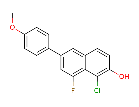 1-chloro-8-fluoro-6-(4-methoxyphenyl)-2-naphthol