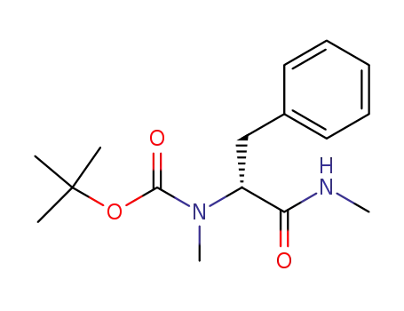 Carbamic acid,
methyl[(1R)-2-(methylamino)-2-oxo-1-(phenylmethyl)ethyl]-,
1,1-dimethylethyl ester