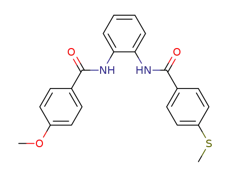 N<sub>1</sub>-(4-Methoxybenzoyl)-N<sub>2</sub>-[4-(methylthio)benzoyl]-1,2-benzenediamine