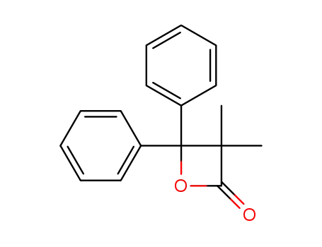 Molecular Structure of 35947-66-1 (3,3-dimethyl-4,4-diphenyloxetan-2-one)