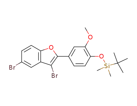 tert-butyl[4-(3,5-dibromobenzo[b]furan-2-yl)-2-methoxyphenoxy]dimethylsilane