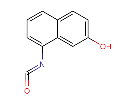Molecular Structure of 70615-55-3 (8-isocyanato-2-naphthol)