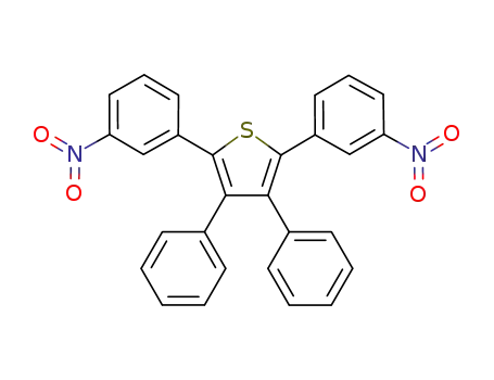 Molecular Structure of 872177-50-9 (2,5-BIS(3-NITROPHENYL)-3,4-DIPHENYLTHIOPHENE)