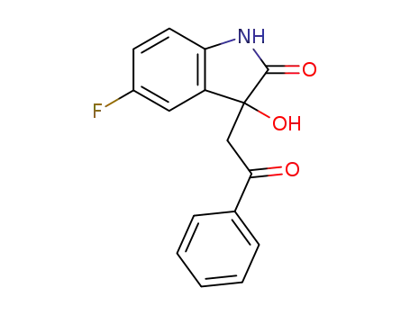 2H-Indol-2-one, 5-fluoro-1,3-dihydro-3-hydroxy-3-(2-oxo-2-phenylethyl)-