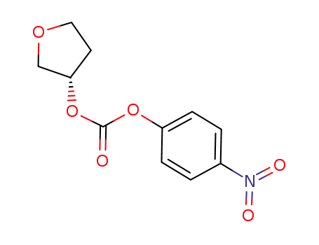 Molecular Structure of 162537-66-8 (Carbonic acid, 4-nitrophenyl tetrahydro-3-furanyl ester, (S)-)