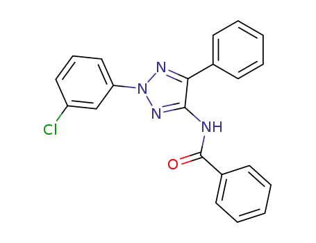Molecular Structure of 66572-41-6 (Benzamide, N-[2-(3-chlorophenyl)-5-phenyl-2H-1,2,3-triazol-4-yl]-)