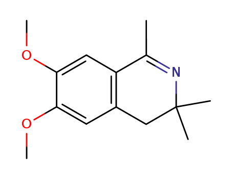 Molecular Structure of 121064-15-1 (6,7-dimethoxy-1,3,3-trimethyl-3,4-dihydroisoquinoline)