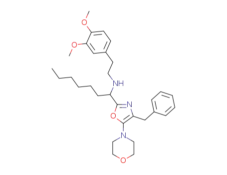 [1-(4-benzyl-5-morpholin-4-yl-oxazol-2-yl)-heptyl]-[2-(3,4-dimethoxy-phenyl)-ethyl]-amine