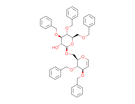 O-(3,4,6-Tri-O-benzyl-β-D-glucopyranosyl)-(1->6)-1,5-anhydro-3,4-di-O-benzyl-2-deoxy-D-arabino-hex-1-enopyranose