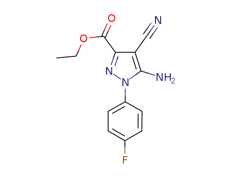 Ethyl5-amino-4-cyano-1-(4-fluorophenyl)pyrazole-3-carboxylate