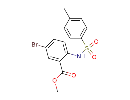 Molecular Structure of 223526-84-9 (methyl 5-bromo-2-{[(4-methylphenyl)sulfonyl]amino}benzoate)