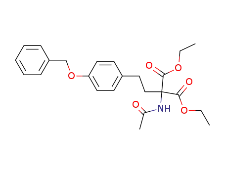 diethyl 2-acetamido-2-(4-(benzyloxy)phenethyl)malonate
