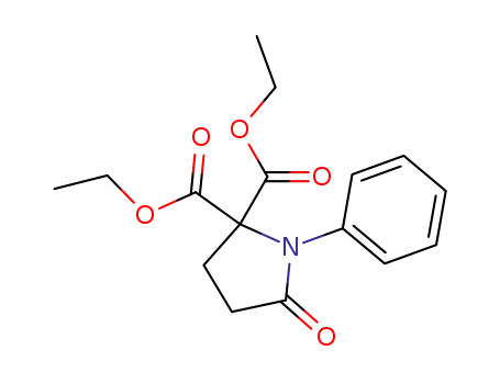 2,2-Pyrrolidinedicarboxylic acid, 5-oxo-1-phenyl-, diethyl ester