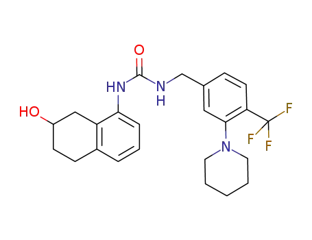N-(7-hydroxy-5,6,7,8-tetrahydronaphthalen-1-yl)-N'-[3-piperidin-1-yl-4-(trifluoromethyl)benzyl]urea
