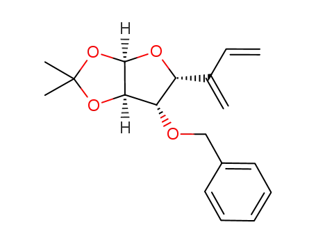 6-benzyloxy-2,2-dimethyl-5-(1-methylene-allyl)-tetrahydro-furo[2,3-<i>d</i>][1,3]dioxole