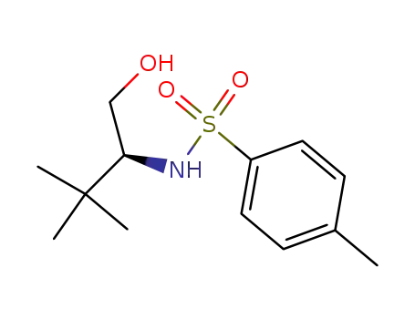 Molecular Structure of 887255-41-6 ((S)-(+)-N-(1-hydroxymethyl-2,2-dimethylpropyl)-4-methylbenzenesulfonamide)