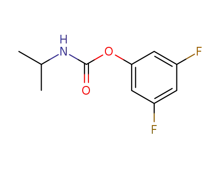 Molecular Structure of 899427-17-9 ((3,5-difluorophenyl) N-isopropylcarbamate)
