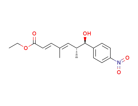 (2E,4E,6R,7R)-ethyl7-hydroxy-4,6- dimethyl-7-(4-nitrophenyl)hepta-2,4-dienoate