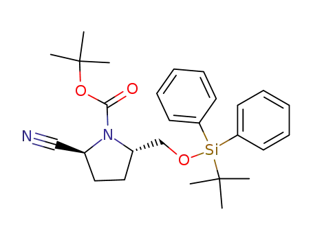 (2S,5R)-tert-butyl 2-((tert-butyldiphenylsilyloxy)methyl)-5-cyanopyrrolidine-1-carboxylate