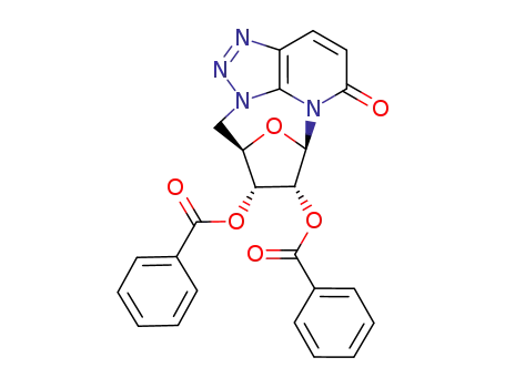 3,5'-cyclo-3-(2,3-di-O-benzoyl-β-D-ribofuranosyl)-vic-triazolo[4,5-b]pyridin-5-one