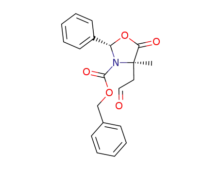 (2S,4S)-3-benzyloxycarbonyl-4-methyl-4-(2-oxoethyl)-2-phenyloxazolidin-5-one