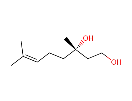 Molecular Structure of 123748-58-3 (6-Octene-1,3-diol, 3,7-dimethyl-, (3S)-)