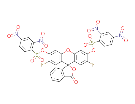 Molecular Structure of 827020-43-9 (bis(2,4-dinitrobenzenesulfonyl)-2',7'-difluorofluorescein)