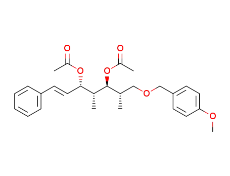Acetic acid (E)-(1S,2R,3S)-3-acetoxy-1-[(S)-2-(4-methoxy-benzyloxy)-1-methyl-ethyl]-2-methyl-5-phenyl-pent-4-enyl ester