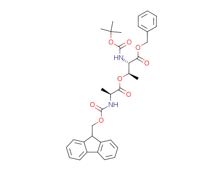 O-[(N-9-fluorenylmethyloxycarbonyl)alanyl]-N-(tert-butyloxycarbonyl)-threonine benzylester