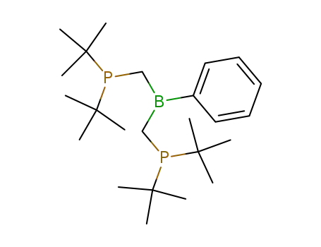 Molecular Structure of 820219-05-4 (Phosphine, [(phenylborylene)bis(methylene)]bis[bis(1,1-dimethylethyl)-)