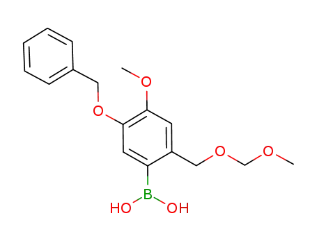5-benzyloxy-4-methoxy-2-(methoxymethoxymethyl)phenylboronic acid