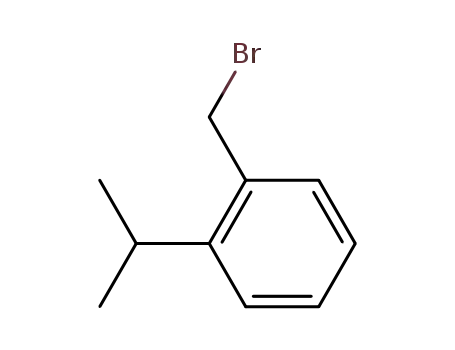 Molecular Structure of 103324-37-4 (1-(bromomethyl)-2-isopropylbenzene)