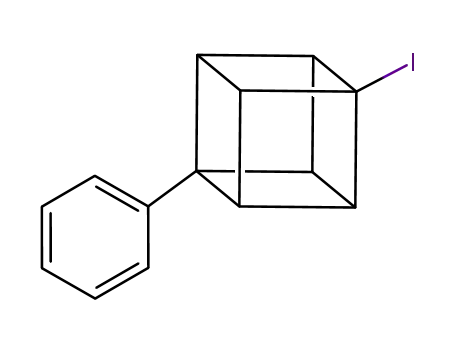 Molecular Structure of 124225-33-8 (1-iodo-4-phenylcubane)