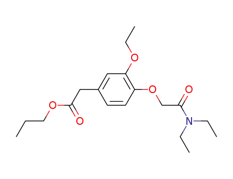 벤젠아세트산, 4-[2-(디에틸아미노)-2-옥소에톡시]-3-에톡시-, 프로필 에스테르