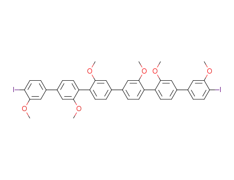 6<sup>4</sup>,1<sup>4</sup>-diiodo-6<sup>3</sup>,5<sup>2</sup>,4<sup>3</sup>,3<sup>2</sup>,2<sup>3</sup>,1<sup>3</sup>-hexamethoxy-p-sexiphenyl