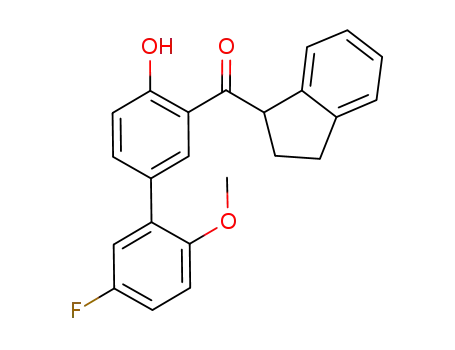 (5'-fluoro-4-hydroxy-2'-methoxy-biphenyl-3-yl)-indan-1-yl-methanone